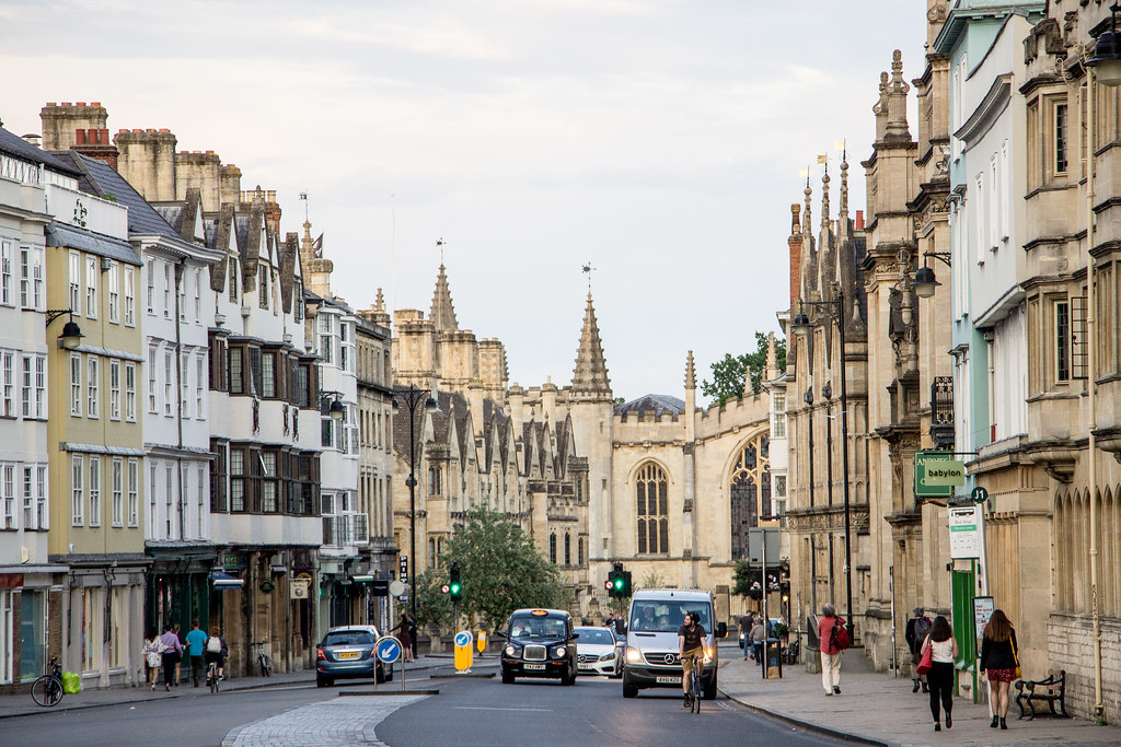 Oxford university spires and skyline